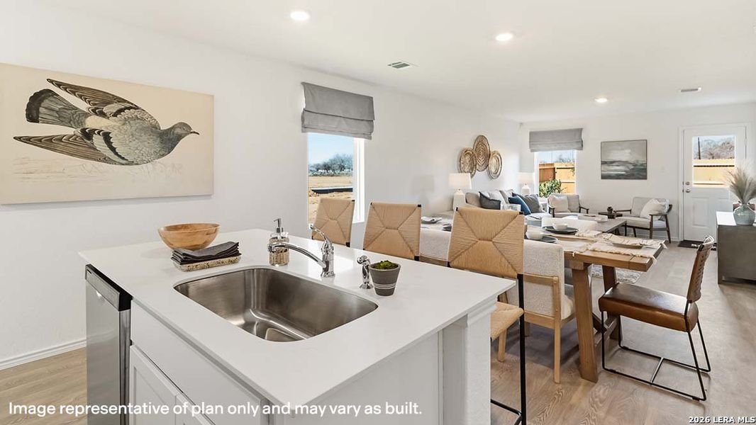 Furnished interior view inside a new home in Sereno Springs, Converse (Image 11).