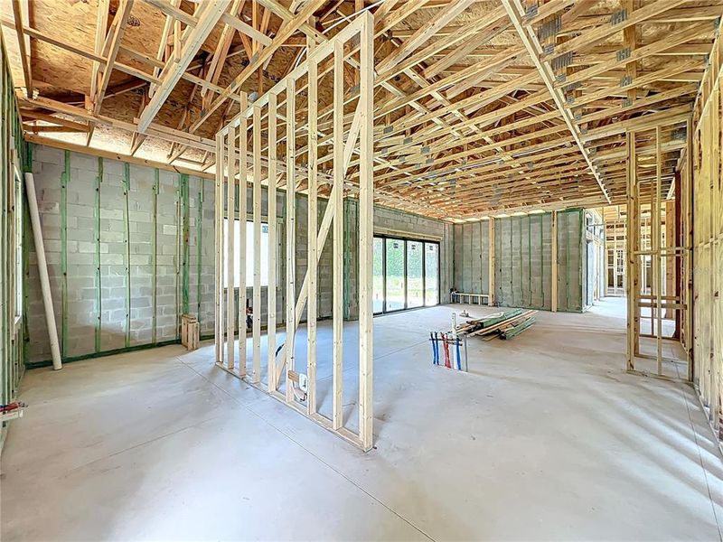 In-progress construction of a new home in , Oviedo, FL (Image 71).