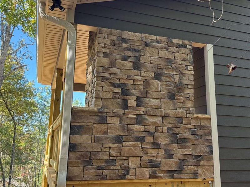 Exterior details and patio area of a home in , Ellijay (Image 14). Exterior details and patio area of a home in , Ellijay (Image 14).