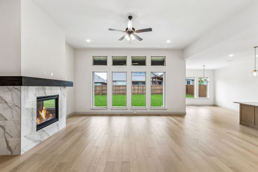 Representative unfurnished interior of a home built from the Brazos by Sandlin Homes in Bluffs at Northpointe, Fort Worth (Image 19).
