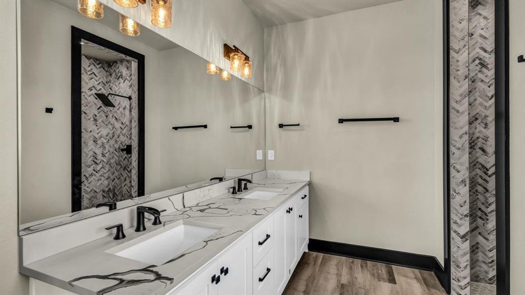 Furnished interior view inside a new home in Saddle Crest Estates, Weatherford (Image 4).