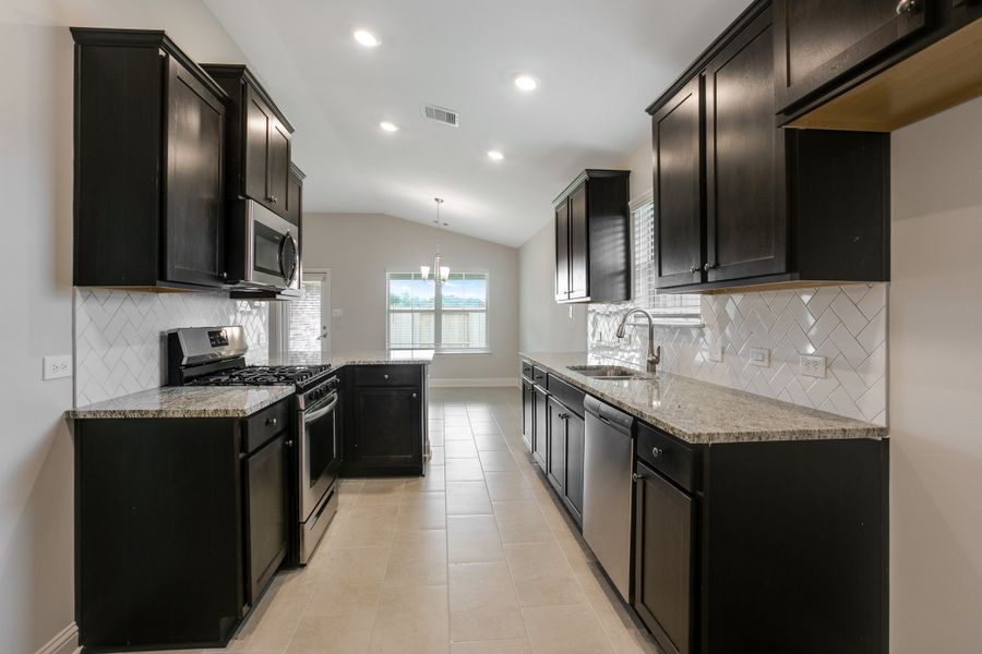 Furnished interior view inside a new home in Bayou Maison, Texas City (Image 6). Furnished interior view inside a new home in Bayou Maison, Texas City (Image 6).