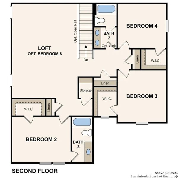 2D floor plan layout of this home in Cinco Lakes, San Antonio, TX (Image 3). 2D floor plan layout of this home in Cinco Lakes, San Antonio, TX (Image 3).