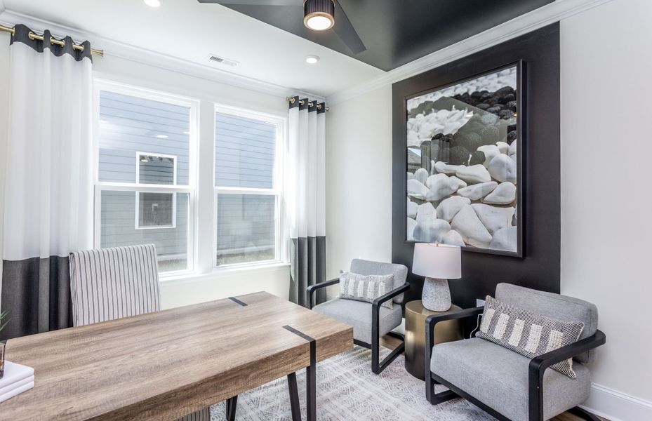 Representative furnished interior of a home built from the Palmary by Del Webb in Del Webb Carolina Ridge, Midland (Image 17).