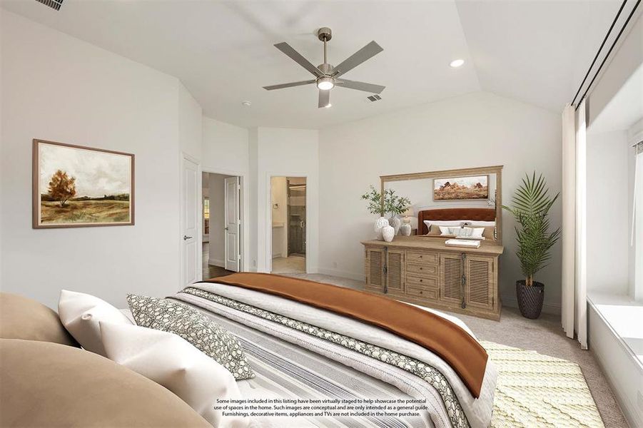 Furnished interior view inside a new home in East Oak Creek 60-65, Commerce (Image 16).