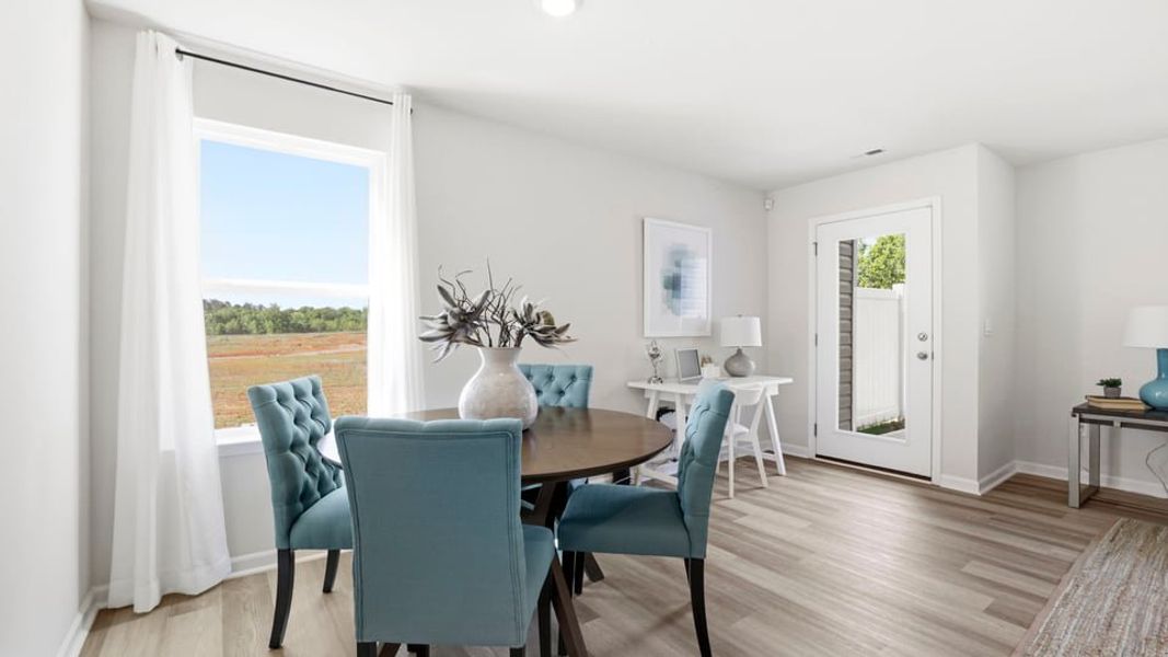 Furnished interior view inside a new home in Tanglewood Townes, Greenville (Image 7).
