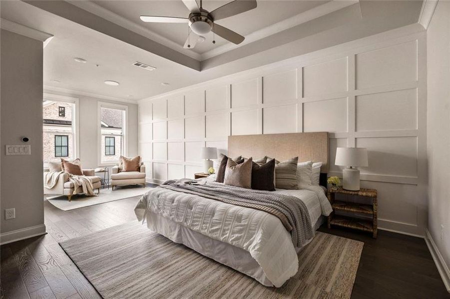 Furnished interior view inside a new home in Towns on Thompson, Alpharetta (Image 17).