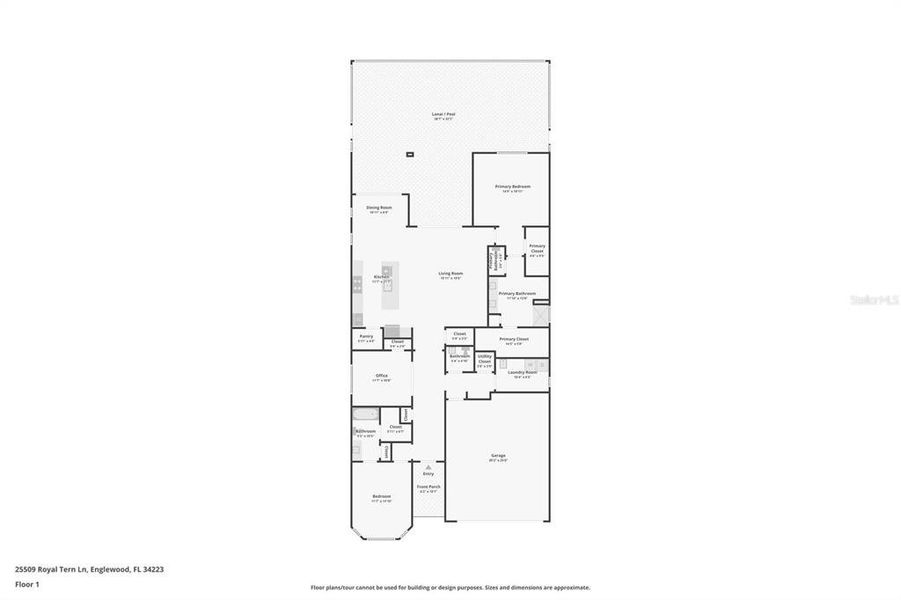 2D floor plan layout of this home in , Englewood, FL (Image 3).
