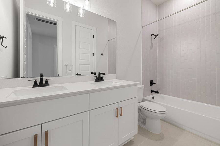 Furnished interior view inside a new home in Capitol Collection at Lariat, Liberty Hill (Image 14). Furnished interior view inside a new home in Capitol Collection at Lariat, Liberty Hill (Image 14).