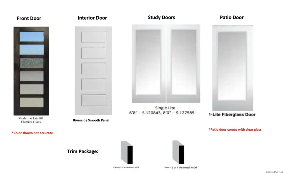 Sample of building materials used in homes in Buffalo Crossing, Cibolo (Image 4).