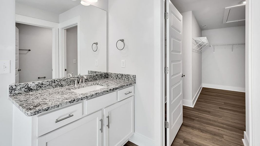 Furnished interior view inside a new home in The Haven at Indigo Preserve, Leland (Image 11).