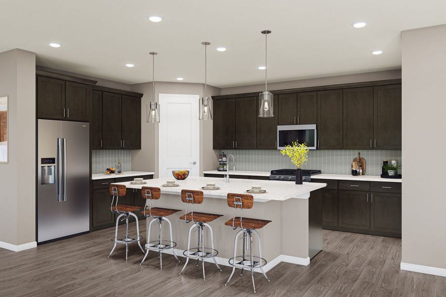 Representative furnished interior of a home built from the 3205 by Tri Pointe Homes in The Aurora Highlands, Aurora (Image 10). Representative furnished interior of a home built from the 3205 by Tri Pointe Homes in The Aurora Highlands, Aurora (Image 10).