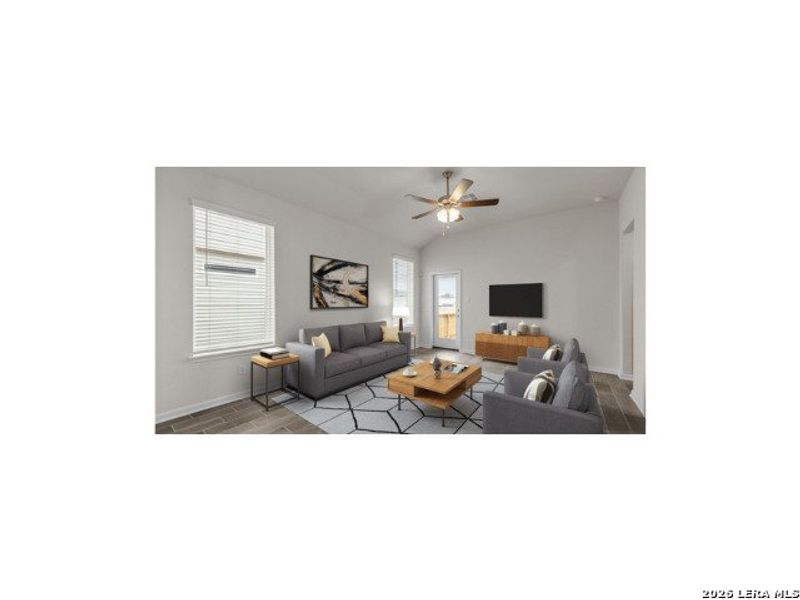 Furnished interior view inside a new home in Hunter's Ranch, San Antonio (Image 7).
