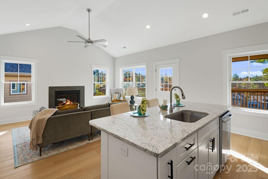 Furnished interior view inside a new home in , Weaverville (Image 16).