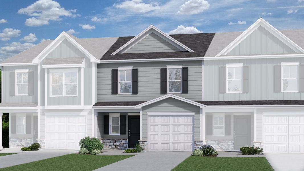 Representative exterior photo of a completed home built from the Stoneycreek Plan for Meece by Veranda Homes in Meece, Easley, SC (Image 23).