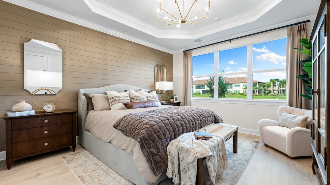 Furnished interior view inside a new home in Esplanade by the Islands, Naples (Image 4).