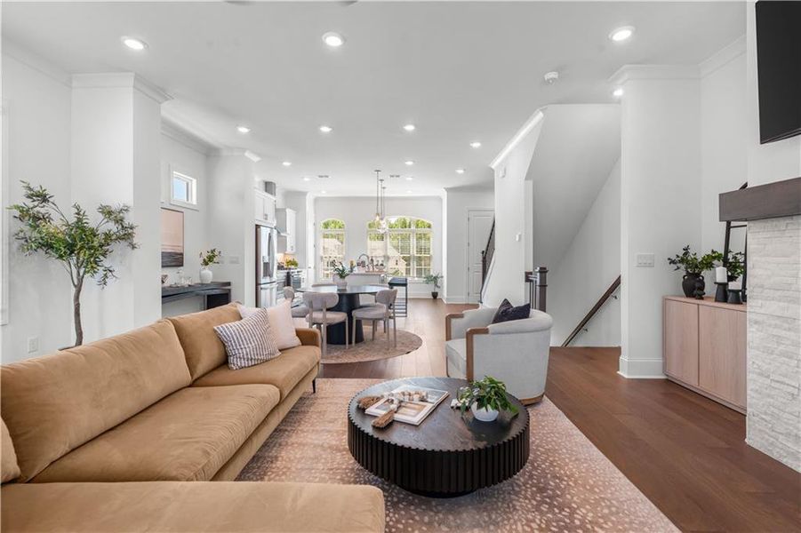 Furnished interior view inside a new home in Waterhaven, Cumming (Image 20).