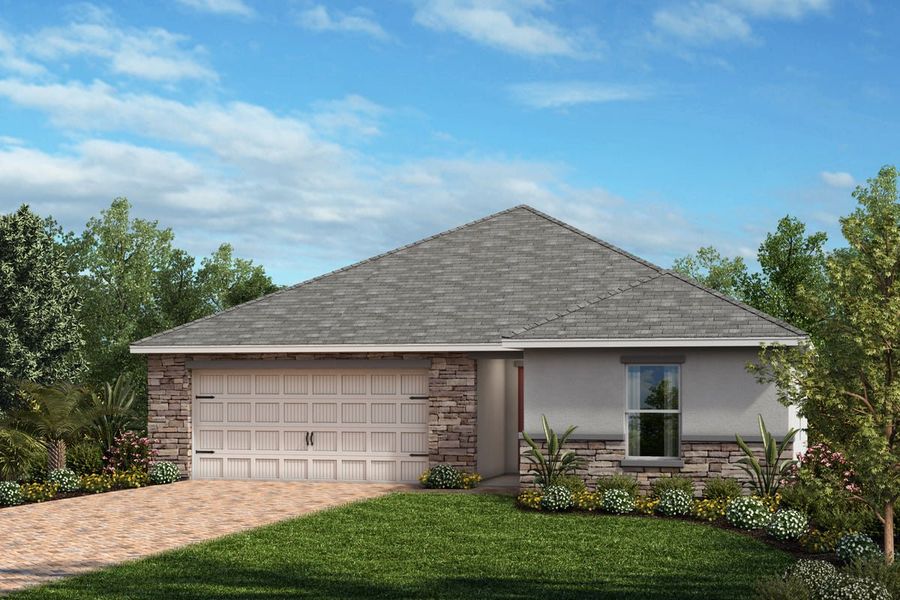 Exterior A with optional stone