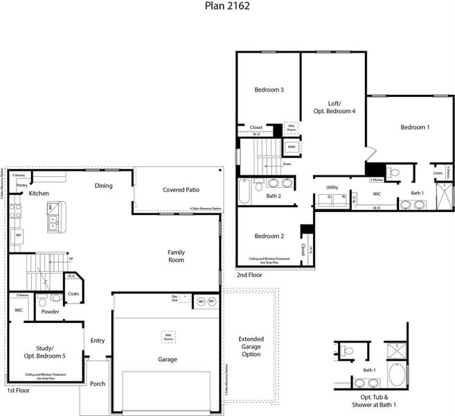 2D floor plan layout of this home in Country Meadows, Thorndale, TX (Image 2).