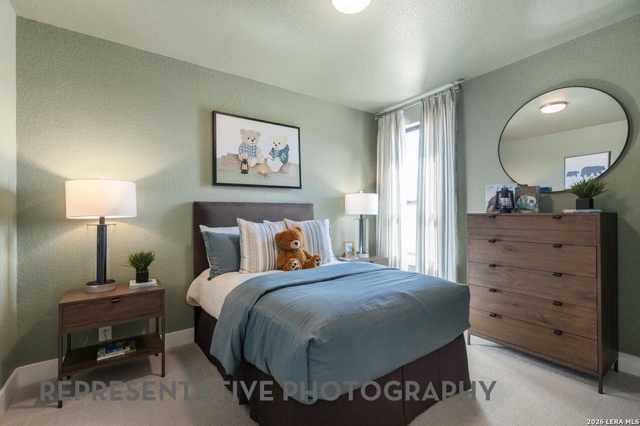 Furnished interior view inside a new home in Prominence, San Antonio (Image 32).