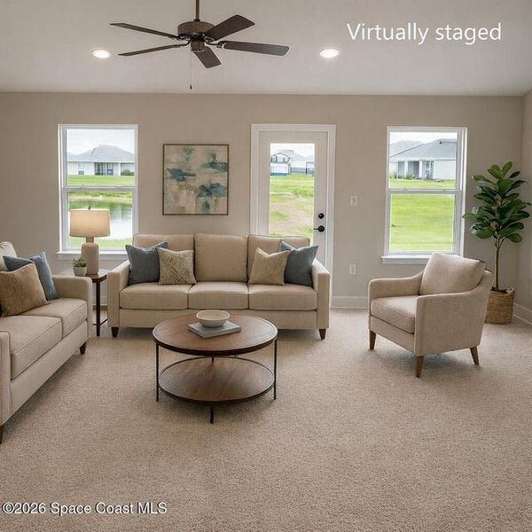 Furnished interior view inside a new home in St. John's Preserve, Palm Bay (Image 7).