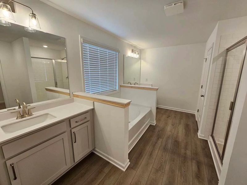 Primary Bathroom featuring Milan Collection Finishes