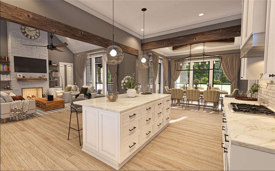 Furnished interior view inside a new home in , Cumming (Image 7).