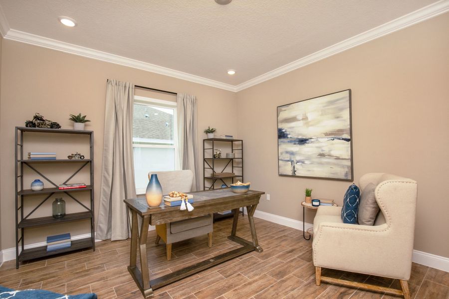 Representative furnished interior of a home built from the Huntington by Maronda Homes in Coastal Communities, Edgewater (Image 6).