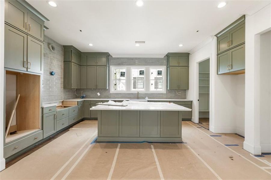 In-progress construction of a new home in , Alpharetta, GA (Image 24).