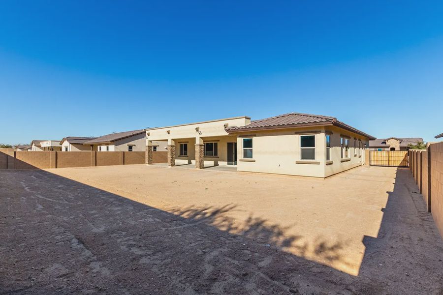 Exterior details and patio area of a home in Bellero Estates, Queen Creek (Image 27).