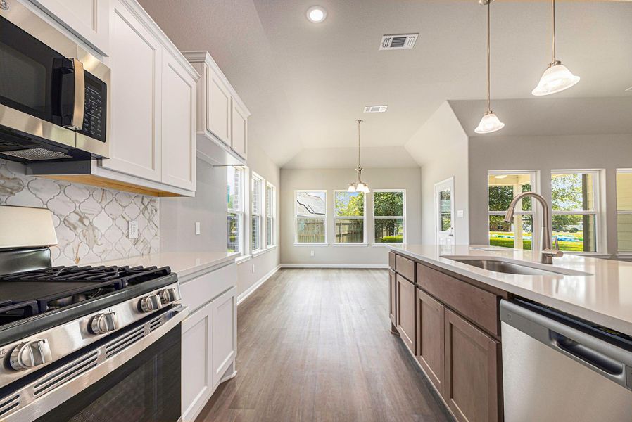 Furnished interior view inside a new home in , Bay City (Image 16). Furnished interior view inside a new home in , Bay City (Image 16).