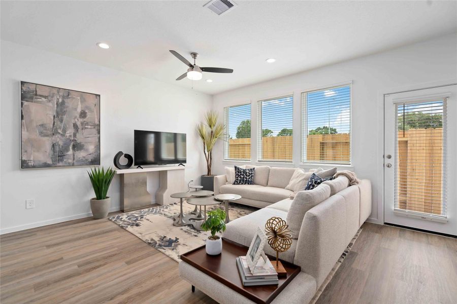 Furnished interior view inside a new home in Alaia Crossing, Houston (Image 19).