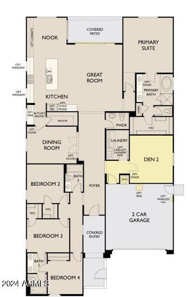 Floorplan 440 Jade with Den 2