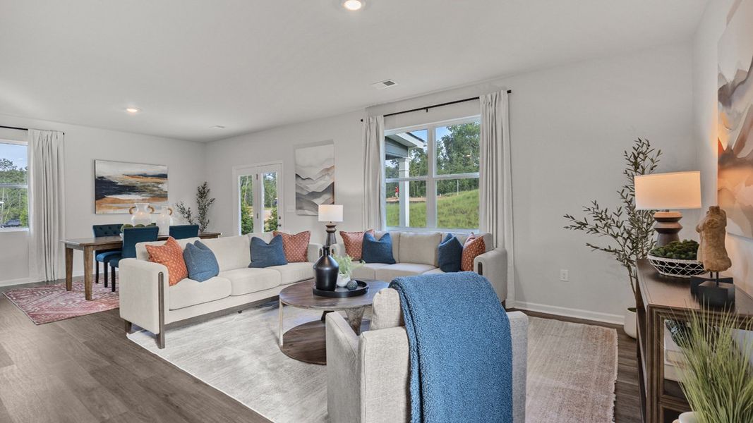 Furnished interior view inside a new home in Wrenfield at Chanticleer, North Augusta (Image 10). Furnished interior view inside a new home in Wrenfield at Chanticleer, North Augusta (Image 10).