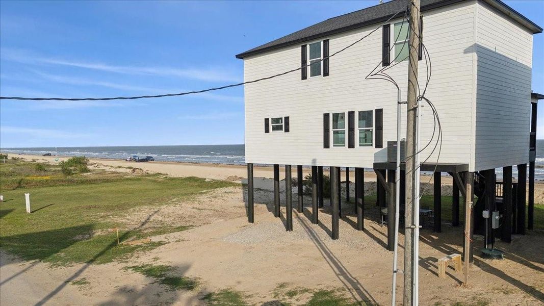Exterior details and patio area of a home in , Crystal Beach (Image 23). Exterior details and patio area of a home in , Crystal Beach (Image 23).