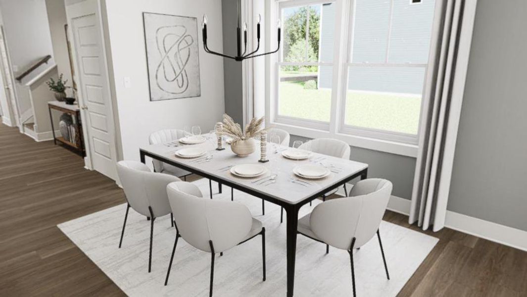 Furnished interior view inside a new home in Golden Gate, High Point (Image 7).