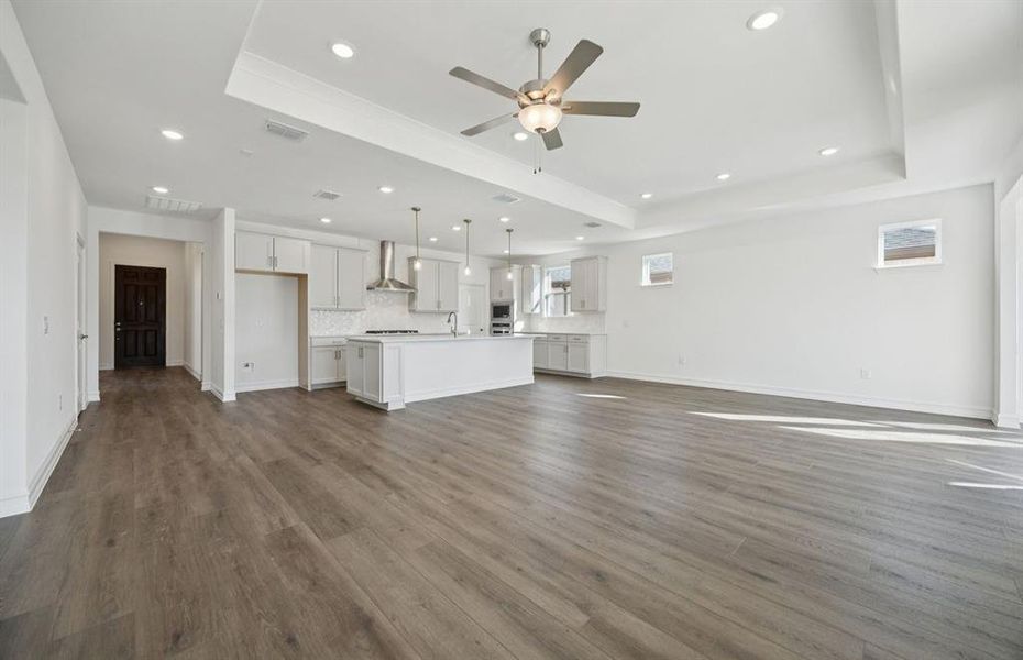 Spacious gathering area