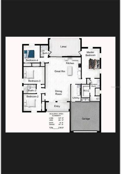 2D floor plan layout of this home in , Ocala, FL (Image 4).