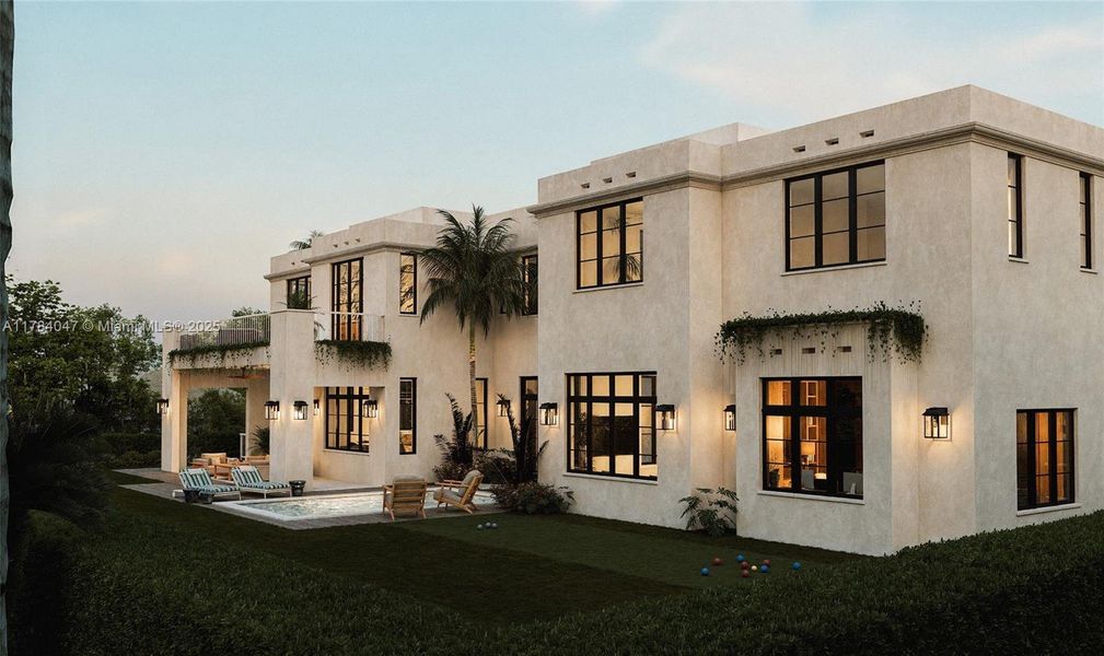 Front exterior of a new home in , Miami Shores, FL, highlighting curb appeal (Image 21).