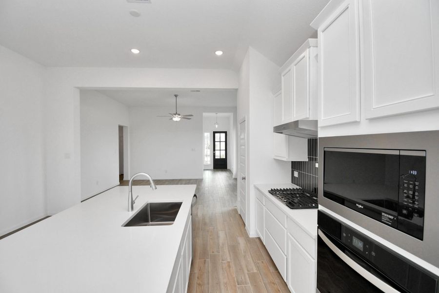 Furnished interior view inside a new home in Elyson, Katy (Image 14).