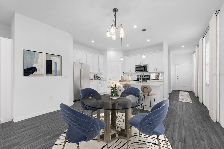 Furnished interior view inside a new home in Wynnstone, Davenport (Image 8).