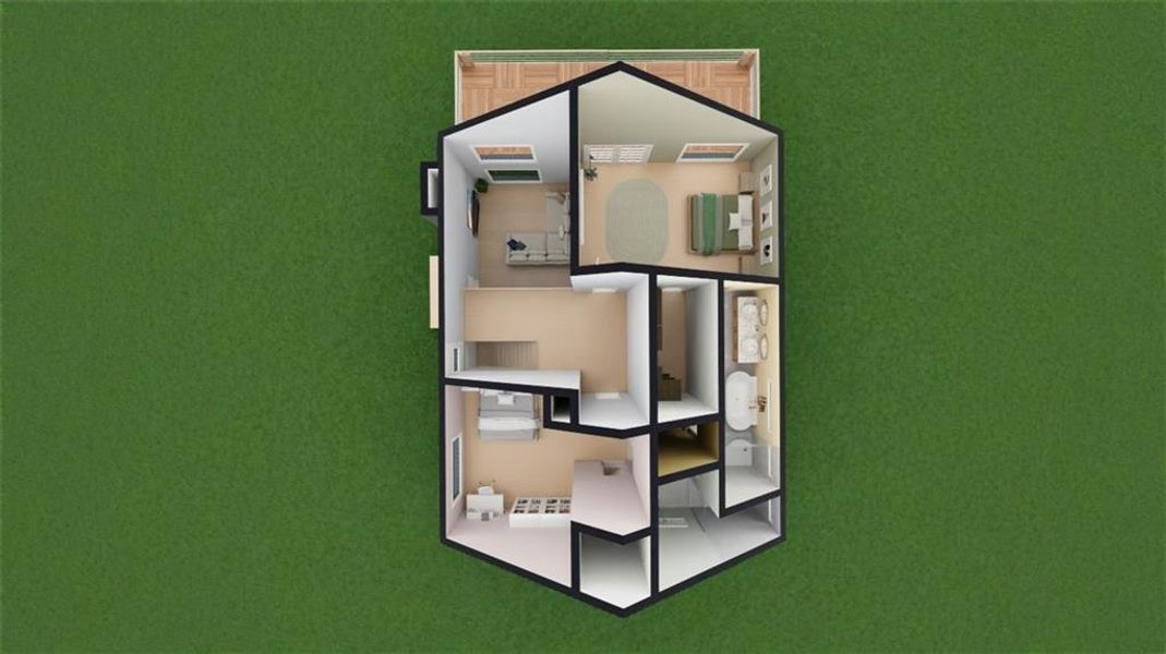 2D floor plan layout of this home in , Ranger, GA (Image 3).