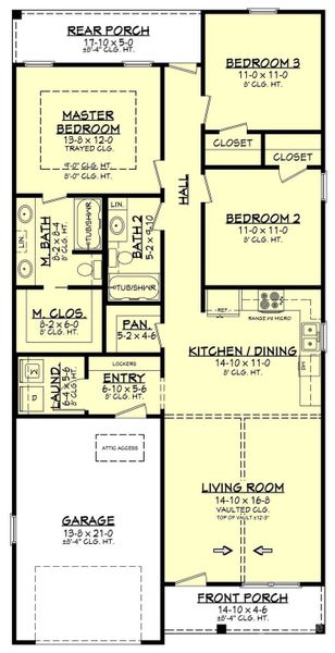 2D floor plan layout of this home in , Maggie Valley, NC (Image 3).