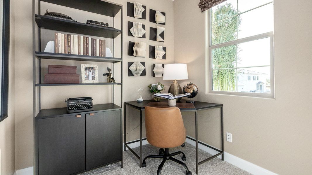 Representative furnished interior of a home built from the The Bella by DRB Homes in Surprise City Center, Surprise (Image 16). Representative furnished interior of a home built from the The Bella by DRB Homes in Surprise City Center, Surprise (Image 16).