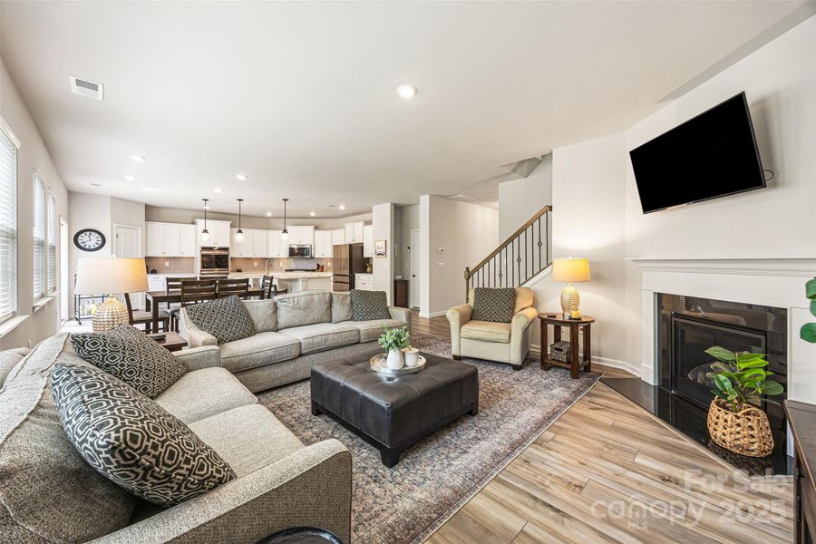 Furnished interior view inside a new home in Walnut Creek: Enclave, Lancaster (Image 5). Furnished interior view inside a new home in Walnut Creek: Enclave, Lancaster (Image 5).