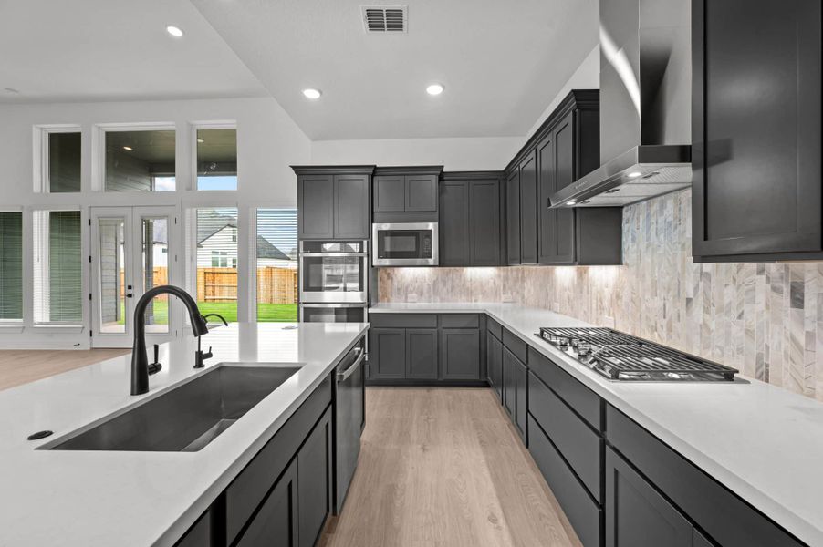 Representative furnished interior of a home built from the Ainsley by Chesmar Homes in Mesa Western, Cibolo (Image 6).