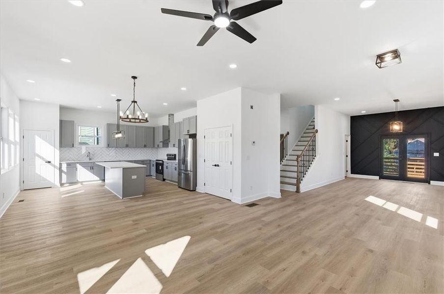 Spacious, unfurnished interior of a new home in , Atlanta (Image 53).