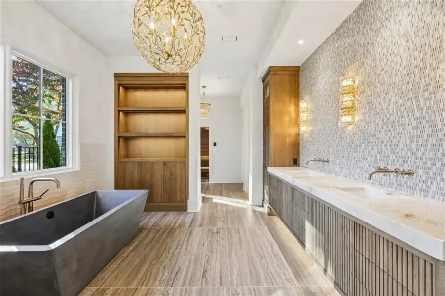 Furnished interior view inside a new home in , Alpharetta (Image 60).