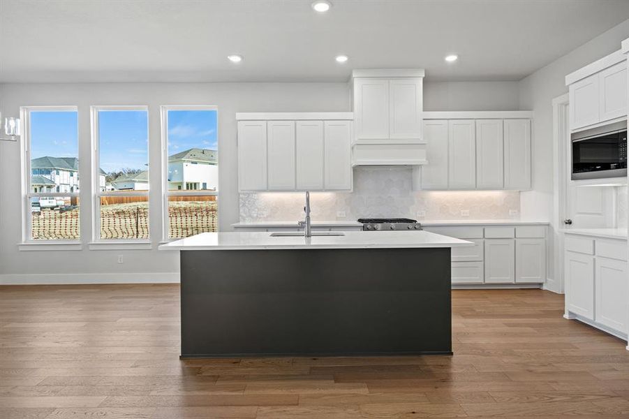 Furnished interior view inside a new home in The Heights at Uptown Celina, Celina (Image 8). Furnished interior view inside a new home in The Heights at Uptown Celina, Celina (Image 8).