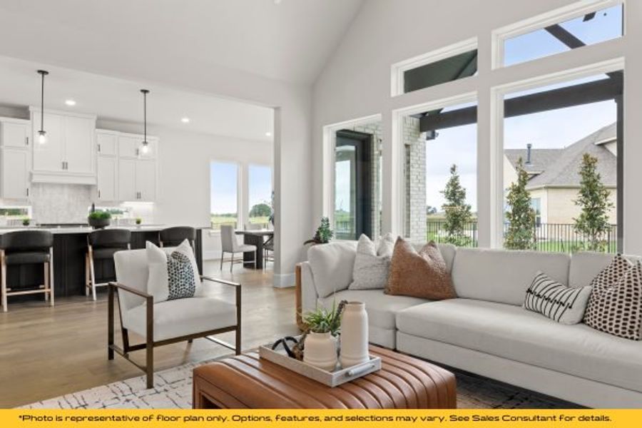 Representative furnished interior of a home built from the Belize by Stonefield Homes in Heath Golf and Yacht Club, Rockwall (Image 40).